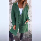 Damen eleganter Wollmantel mit praktischen Taschen R&B