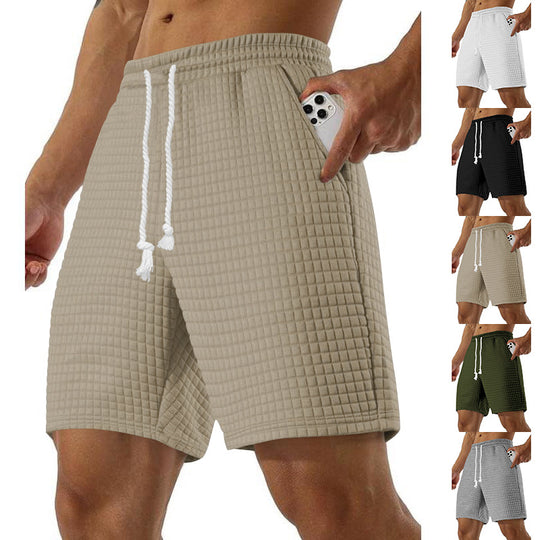 Herren Sportliche Freizeit-Shorts aus atmungsaktivem Material mit praktischen Seitentaschen R&B