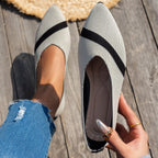 Damen modische spitze Ballerinas mit atmungsaktivem Obermaterial R&B