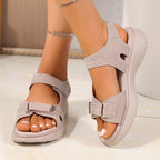 Damen Sandalen mit verstellbarem Riemendesign und ergonomischer Sohle R&B