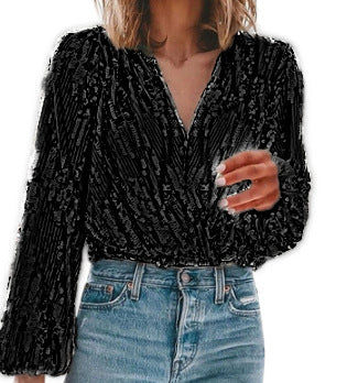 Damen Paillettenstoff mit schimmerndem Effekt R&B