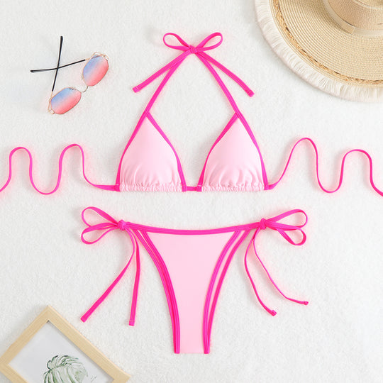 Damen Triangel-Bikini mit verstellbaren Trägern R&B