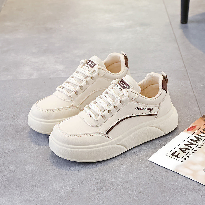 Damen modische Sneakers mit dicken Profilsohlen und atmungsaktivem Obermaterial R&B