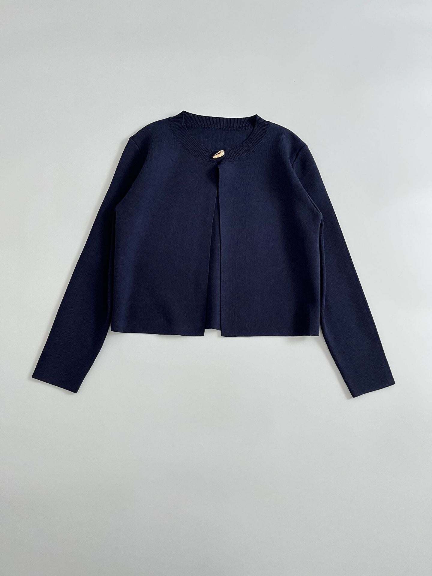 Damen elegante Strickjacke mit dekorativer Knopfdetails R&B