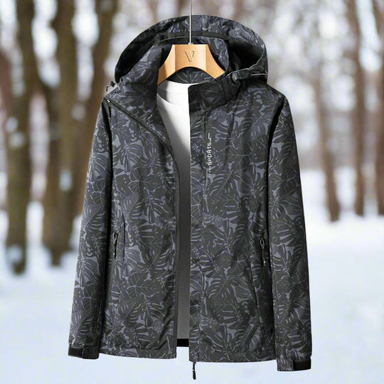 R&B | Regenjacke - Leichtes Material - Kapuze & Reißverschluss - Verstellbare Bündchen
