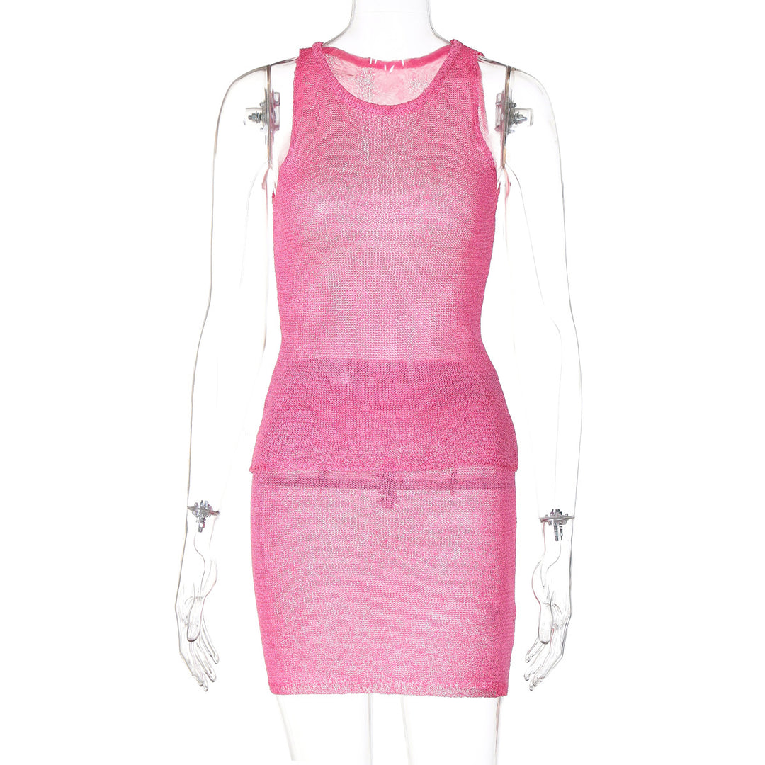 Damen Netzkleid mit figurbetonender Silhouette R&B