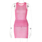 Damen Netzkleid mit figurbetonender Silhouette R&B