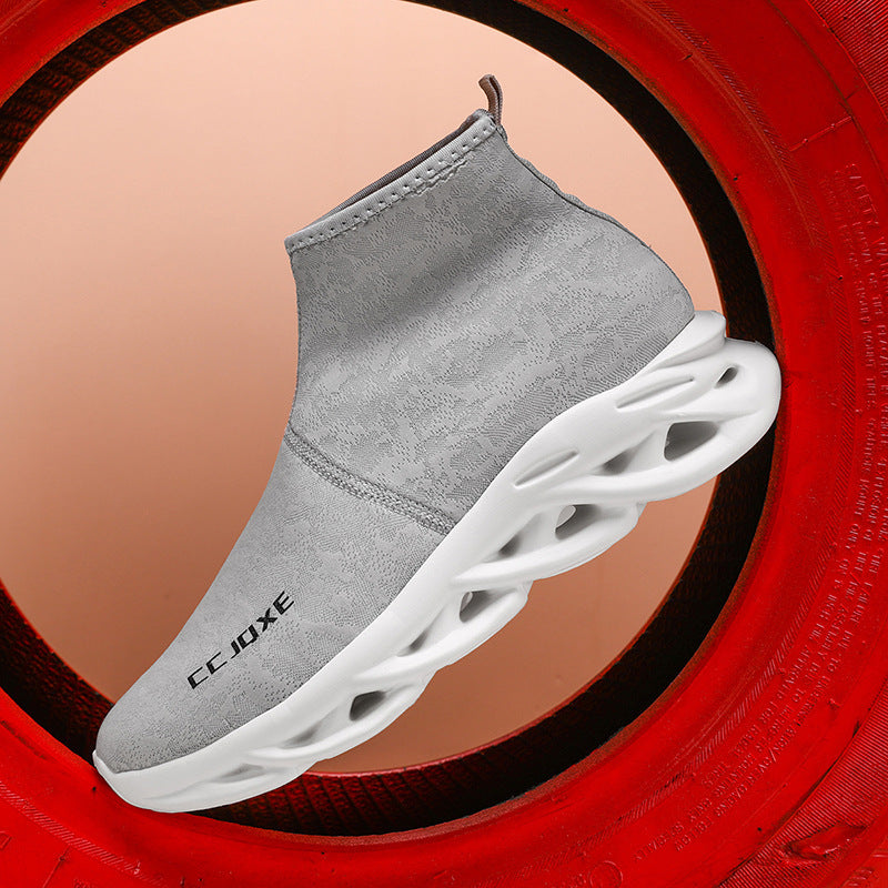 Damen High-Top Sneakers mit flexiblem Gehkomfort und atmungsaktivem Obermaterial R&B