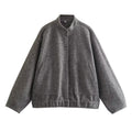 Damen elegante Oversized-Jacke R&B