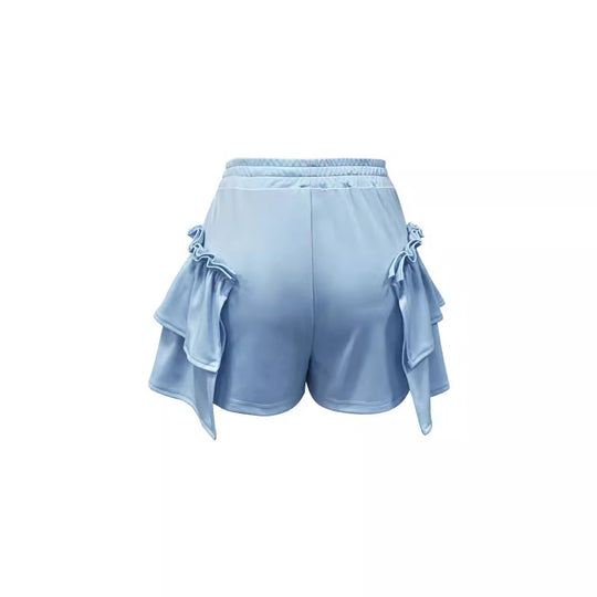 Damen Stylish geschneiderte Rüschenshorts R&B