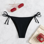 Damen Bikinislip mit verstellbaren Seitenbändern und hohem Beinausschnitt R&B