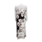 Damen Maxikleid mit floralem Design und praktischen Taschen R&B