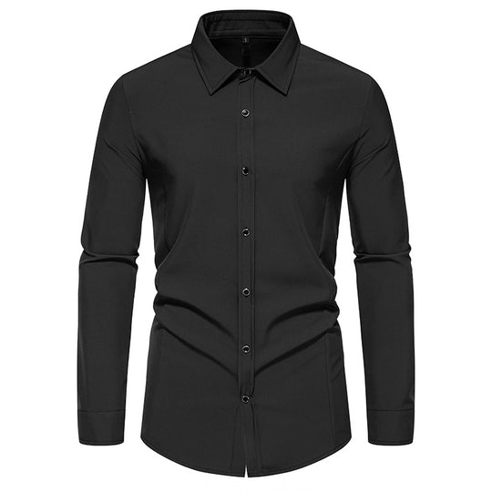 Herren modisches Langarmhemd mit elegantem Schnitt R&B