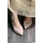 Damen elegante Slingback-Mules mit spitz zulaufendem Design