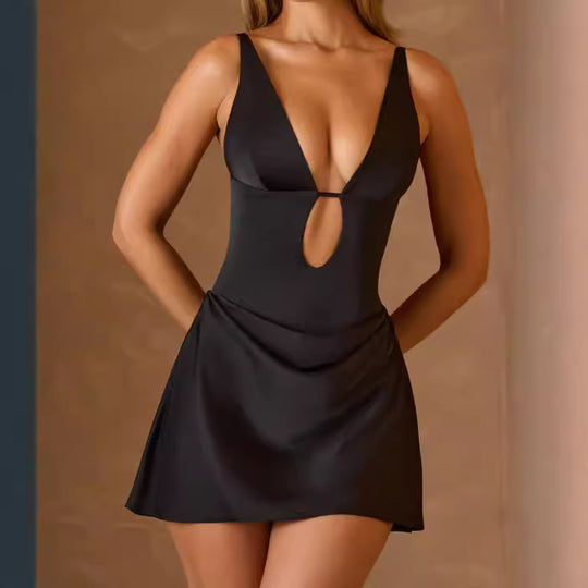 Damen Décolleté Kleid R&B