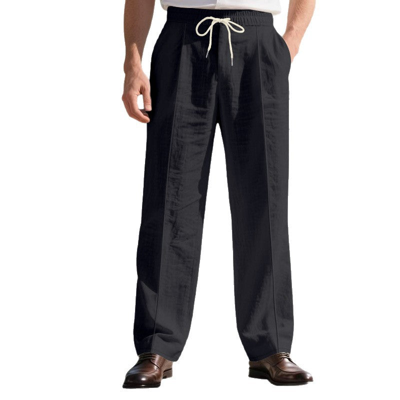 Herren elegante Reisehose mit verstellbarem Kordelzug und atmungsaktivem Stoff R&B