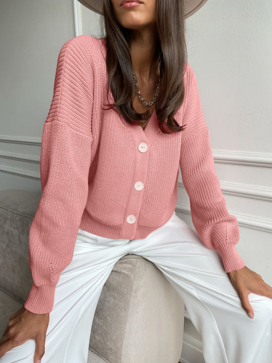 Damen lässiger Strickcardigan R&B