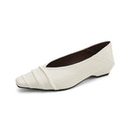 Damen spitze Ballerinas mit elegantem Faltendesign