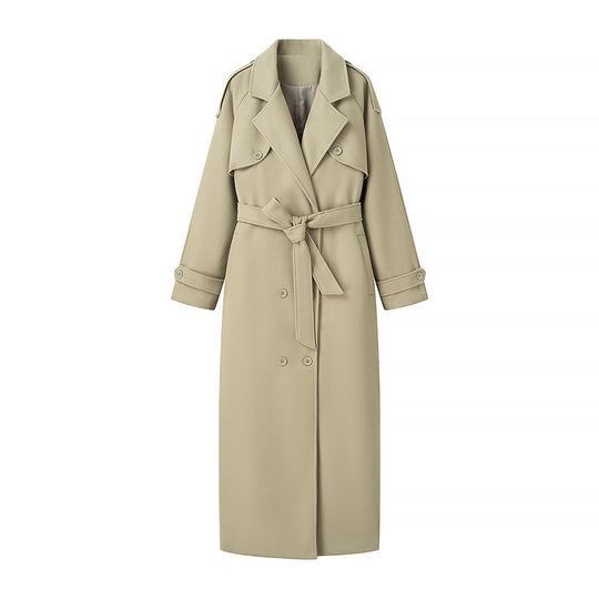 Damen Trenchcoat mit doppelter Knopfleiste und praktischem Gürtel R&B