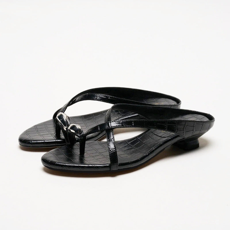 Damen Exklusive und modische Sandalen mit verziertem Riemen R&B