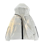 Damen urbane Pufferjacke mit Kapuze und elastischen Bündchen