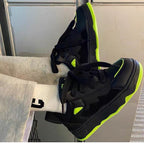 Damen Sportliche Chunky Sneakers mit reflektierendem Obermaterial und rutschfester Sohle R&B