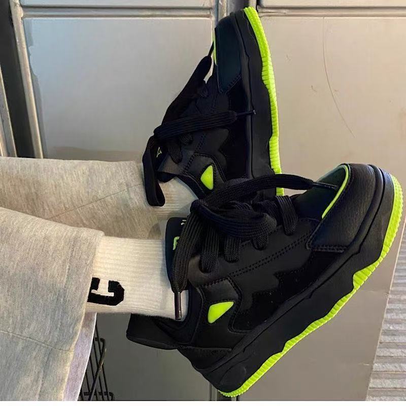 Damen Sportliche Chunky Sneakers mit reflektierendem Obermaterial und rutschfester Sohle R&B