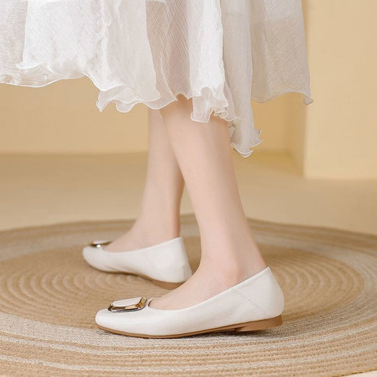 Damen Elegante Ballerinas mit funkelndem Schmuckdetail R&B