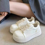 Damen Plateau Sneakers mit bequemer Dämpfung