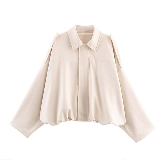 Damen Freizeitjacke im modischen Oversized-Design mit praktischen Taschen R&B