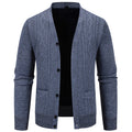 Herren klassische Strickjacke mit strukturiertem Design und praktischen Taschen R&B