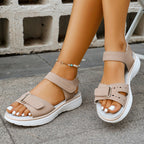 Damen Komfortable Sandalen mit verstellbaren Riemen und atmungsaktiver Sohle R&B