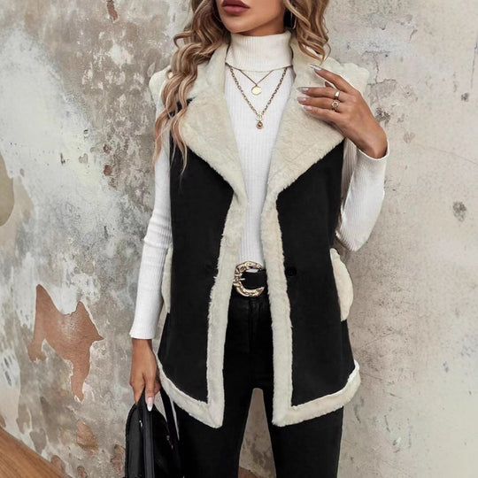 Damen Wolle Mantel R&B
