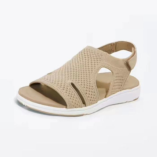 Damen atmungsaktive Sandalen mit flexiblem Riemendesign und komfortabler Sohle R&B