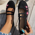 Damen Ballerinas mit floralem Stickdesign R&B