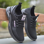 Damen Slip-On Sneakers mit elastischem Obermaterial und rutschfester Sohle R&B