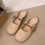 Damen Ballerinas mit verstellbarem Riemen und weichem Innenfutter R&B