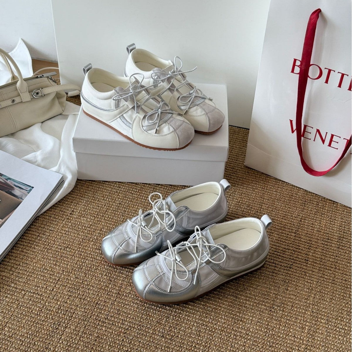 Damen sportliche Lauf- und Freizeitschuhe mit atmungsaktivem Obermaterial und rutschfester Sohle