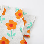 Mädchen Sommerkleid mit floralen Mustern R&B