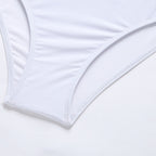 Damen Sportlicher Crop-Top mit langem Arm und eleganten Print R&B