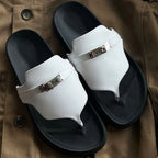 Damen Zehentrenner-Sandalen mit edlem Riemen und rutschfester Sohle R&B