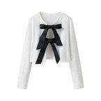 Damen modische Kurzjacke mit eleganten BindR&Bändern R&B