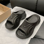 Damen bequeme Freizeitschlappen mit ergonomischem Design und flexiblem Fußbett EB