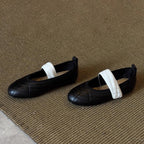 Damen Ballerinas mit elegantem Riemen und modischem Steppdesign