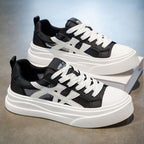 Damen trendige Sneaker mit hohem Plateau R&B