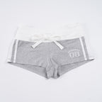 Damen Freizeitshorts mit elastischem Bund und dekorativem Bindegürtel R&B