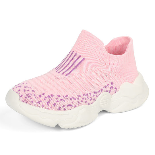 Damen Sneaker mit atmungsaktivem Strick-Obermaterial und rutschfester Sohle R&B
