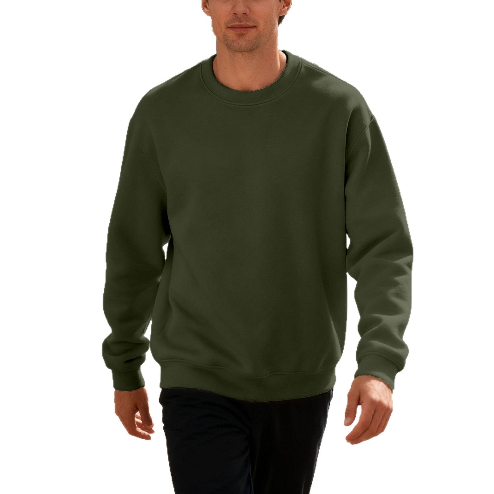 Herren bequemer Sweatshirt mit relaxed-fit Schnitt und elastischen Bündchen R&B