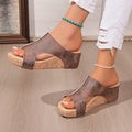 Damen Wedge-Sandalen mit eleganter Korksohle und modischem Design R&B