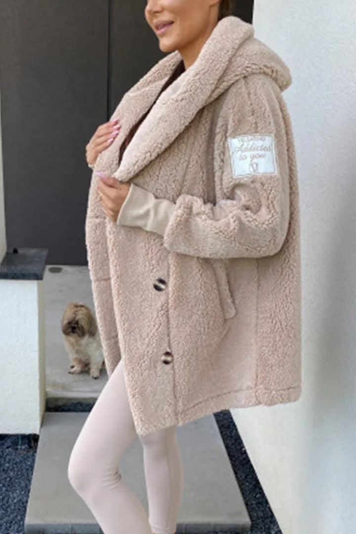 Damen Oversized Teddyjacke R&B